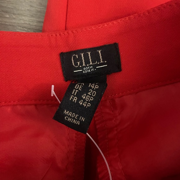 New-Red Pants side studs size 10P - Picture 5 of 7